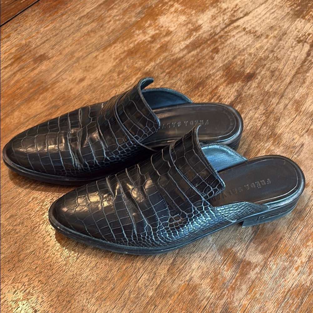 Freda Salvador Leather Slip on Loafers